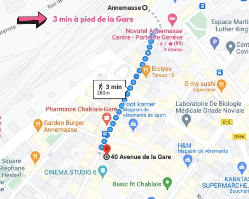 Green Cocon - Gare Annemasse A 3Min-Geneve Acces Direct Exterior photo